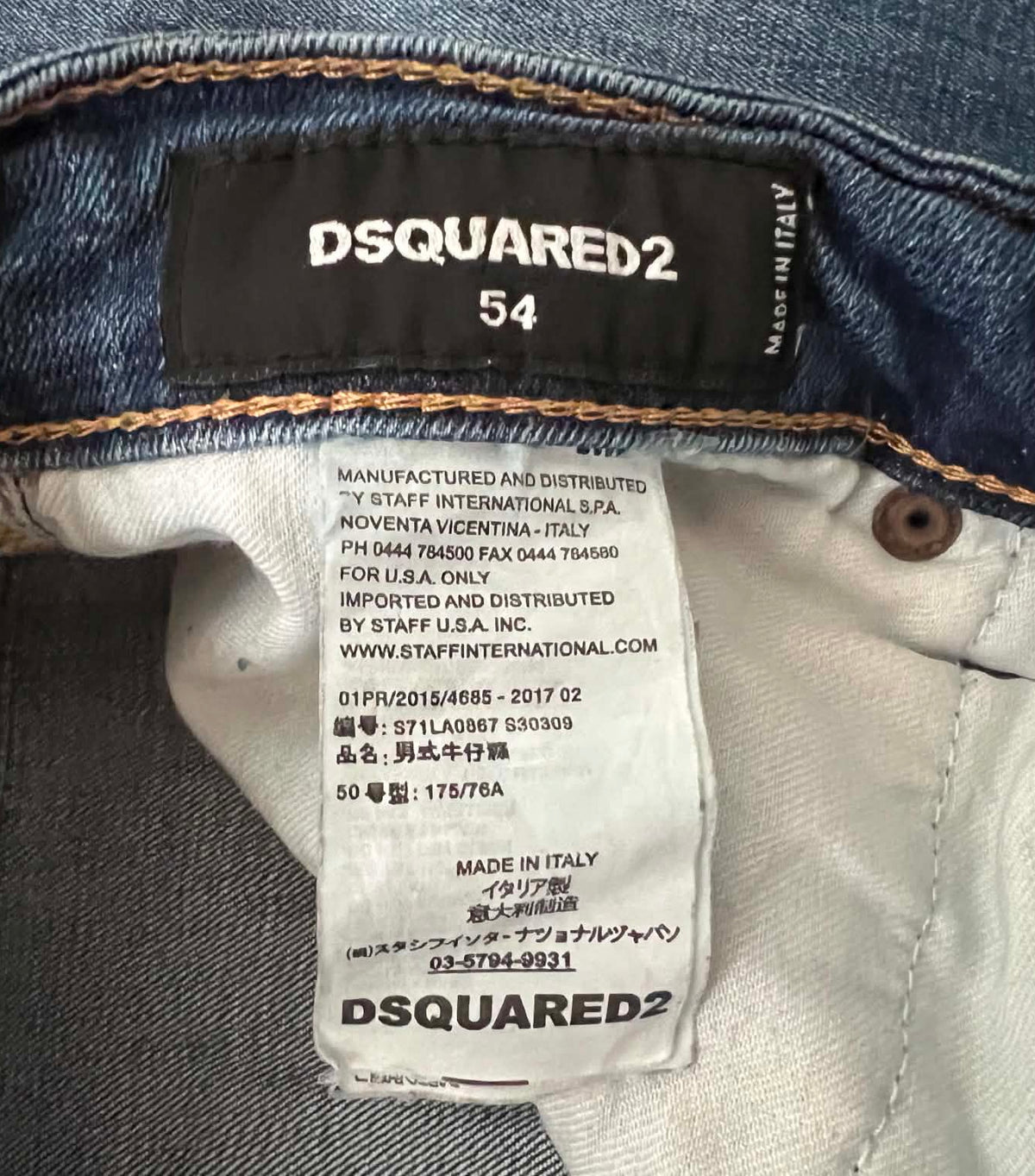 Dsquared2 férfi farmernadrág XL