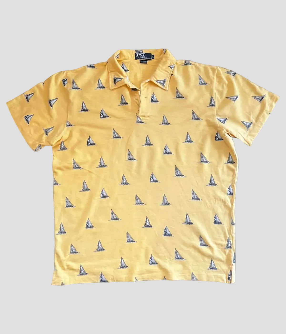 Polo Ralph Lauren full print férfi galléros póló L