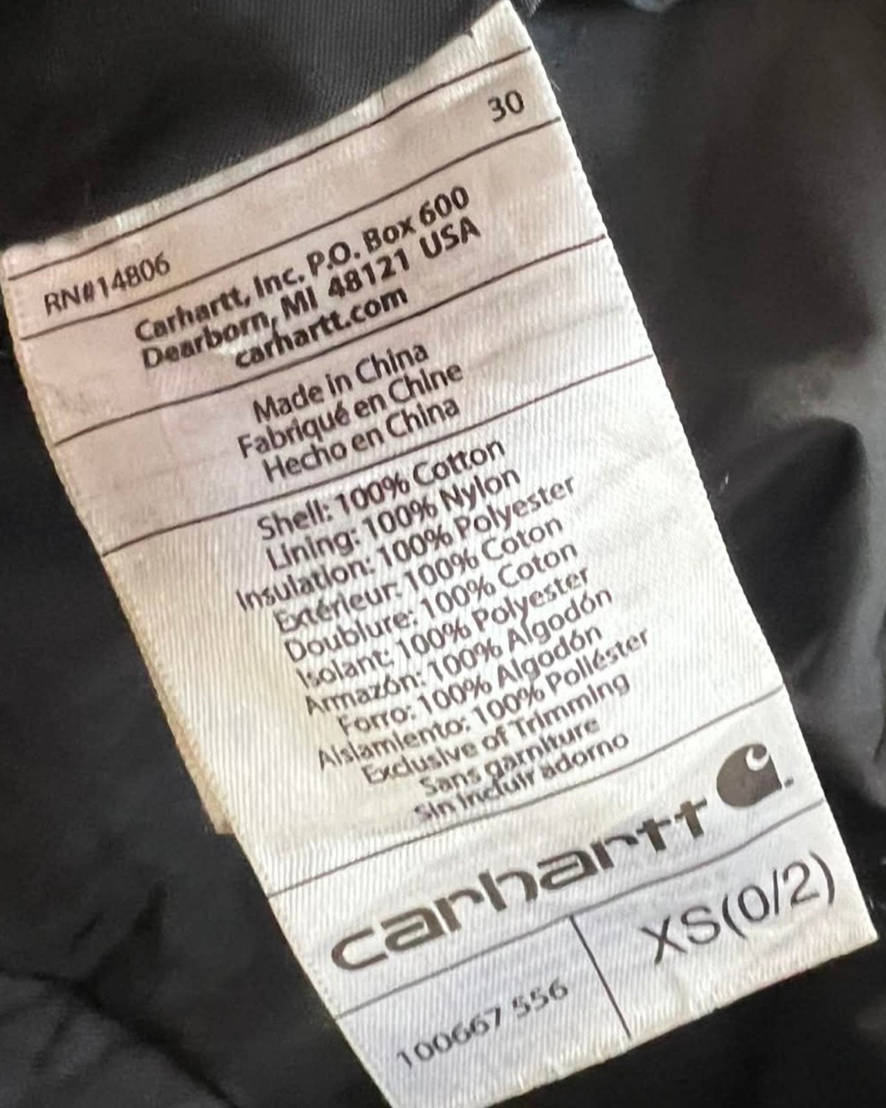 Carhartt férfi kabát XS