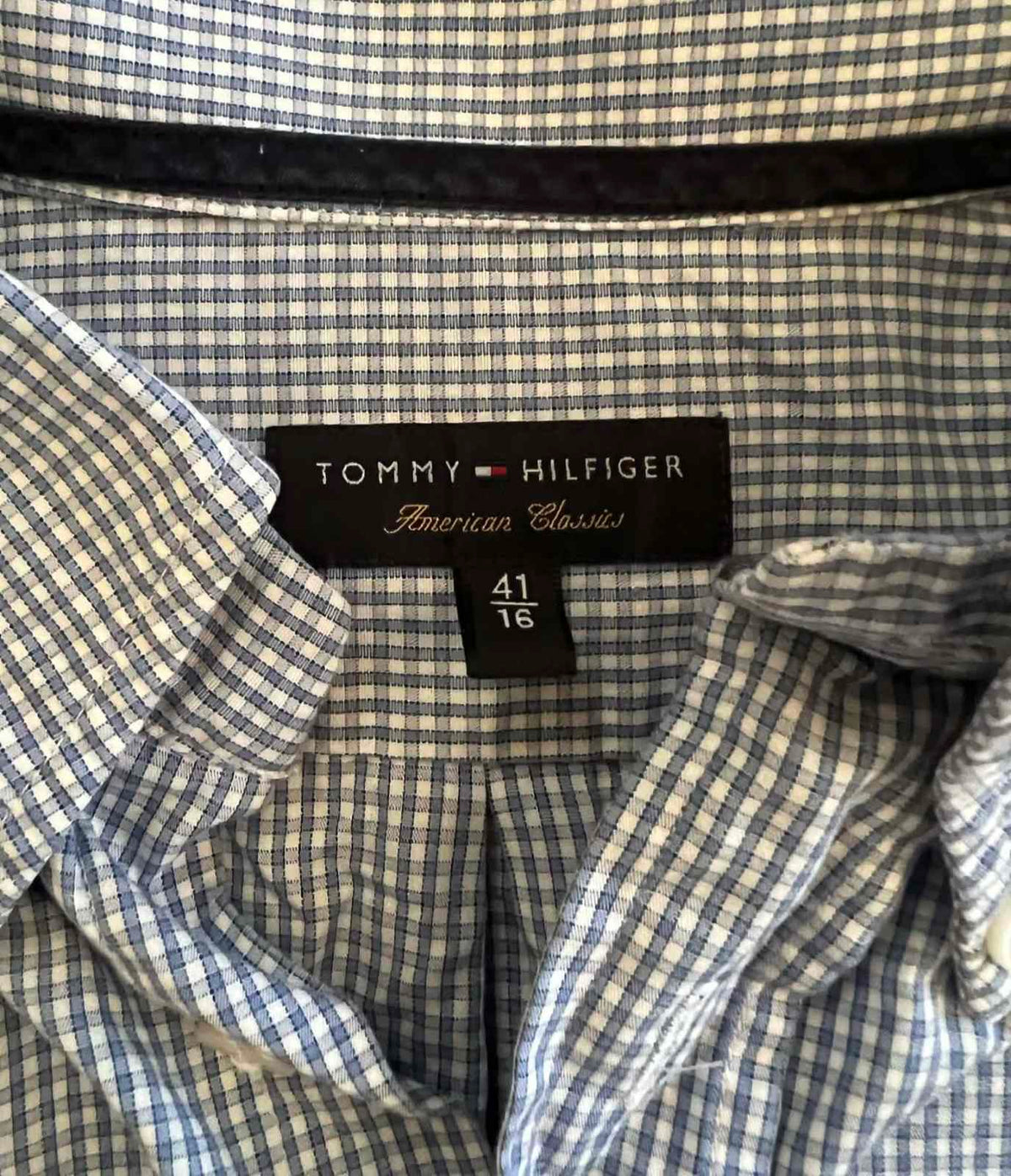 Tommy Hilfiger kockás férfi ing L