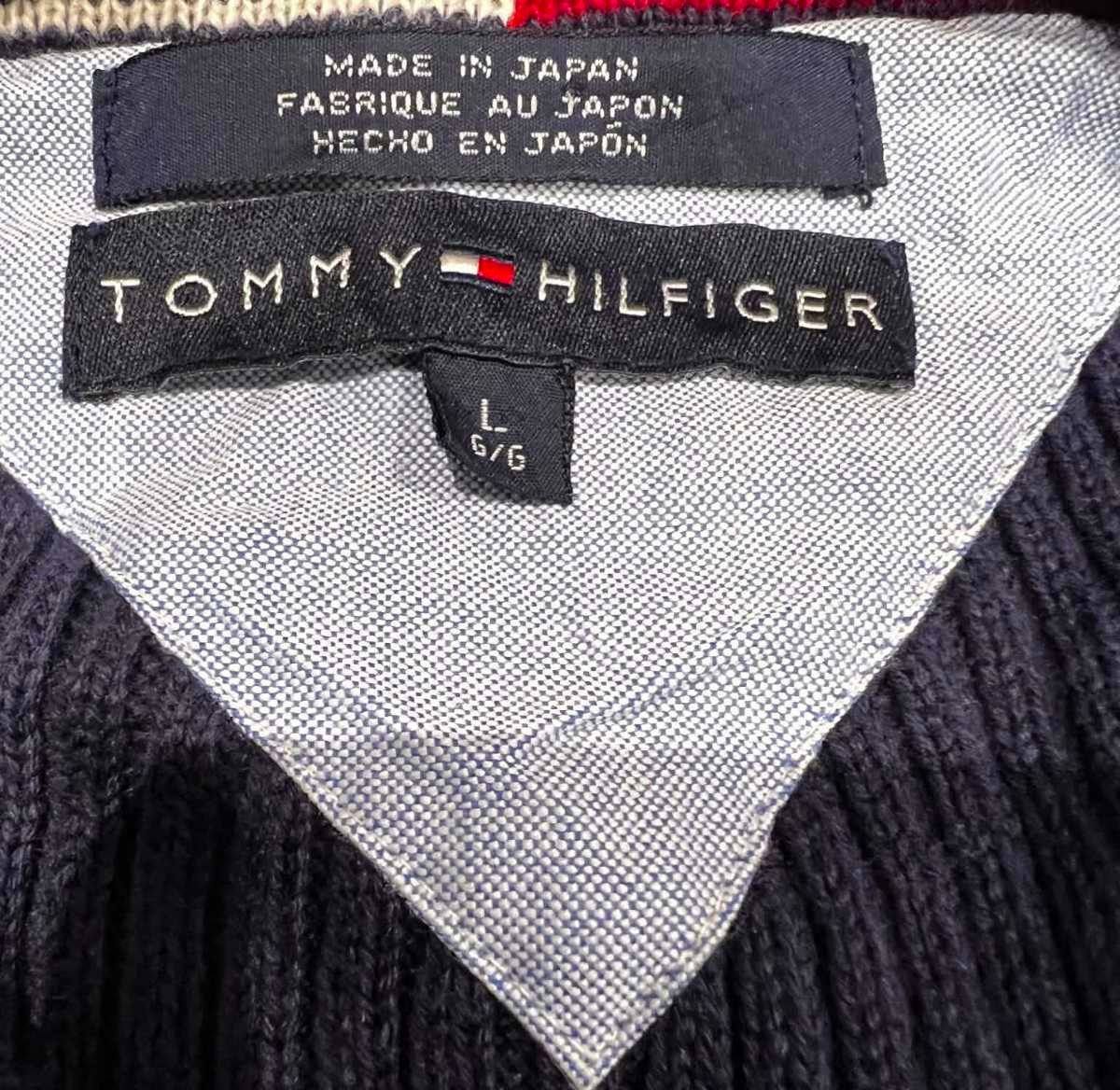 Tommy Hilfiger férfi kötött pulóver L
