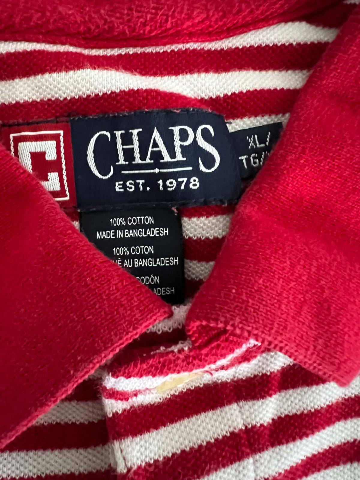 Chaps férfi galléros póló XL