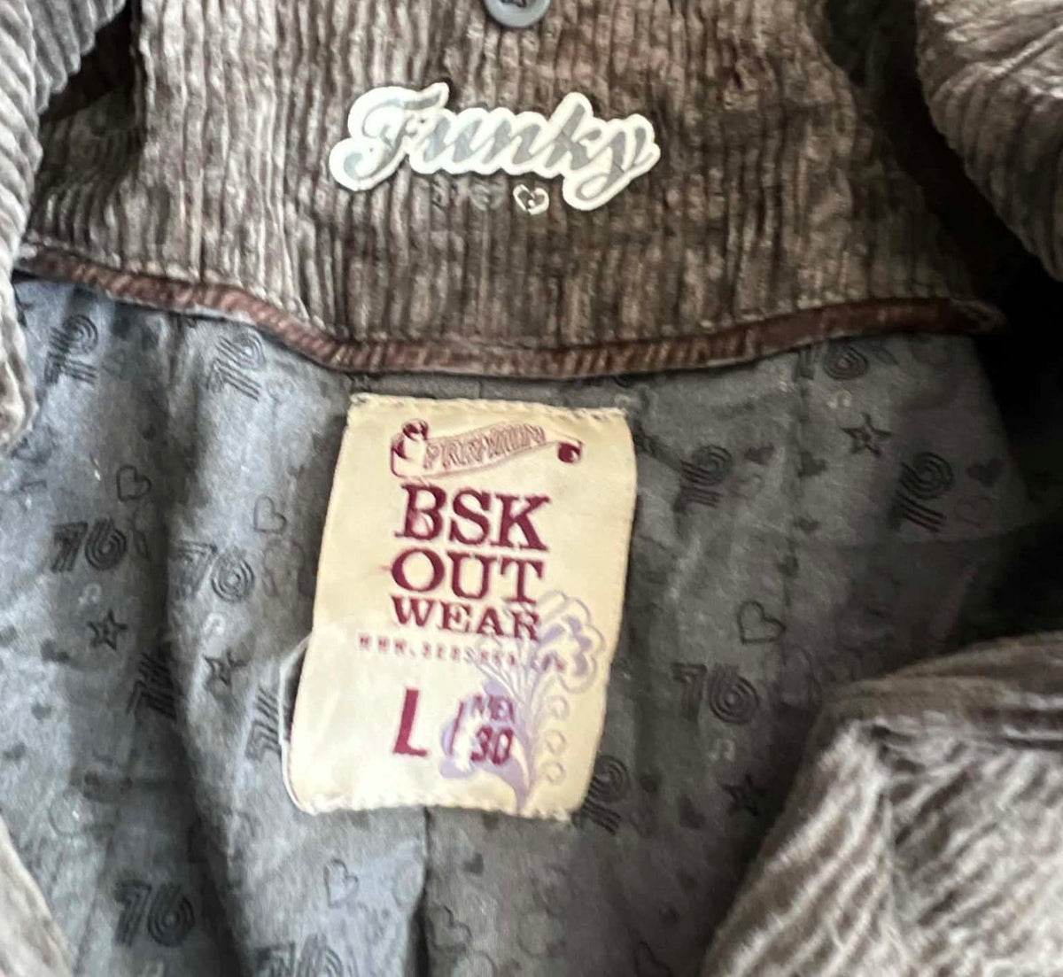 Funky BSK Outwear vintage női farmerkabát L
